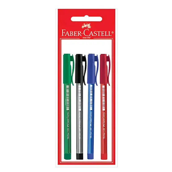 Pochette de quatre stylos Faber-Castell
